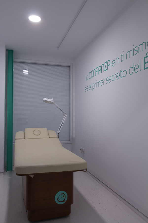 Una de las cabina de tratamiento