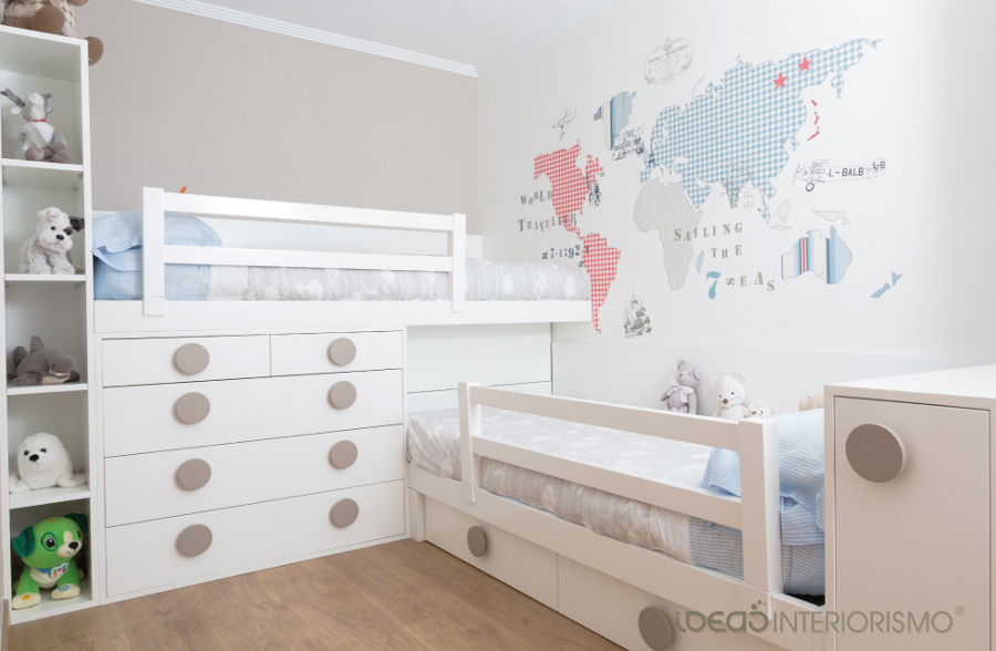 Una habitación infantil muy actual.