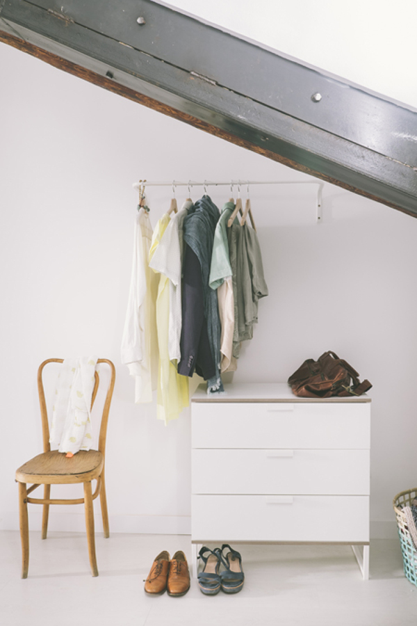 Vestidor en dormitorio