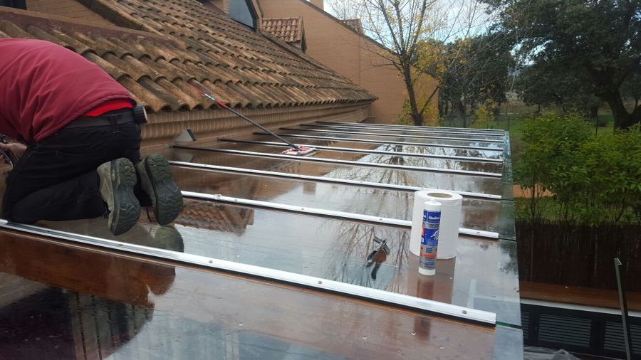 VISTA ACRISTALAMIENTO PERGOLA