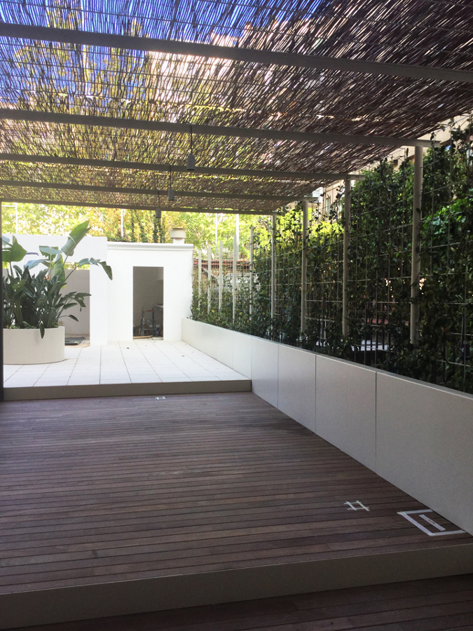 Vista del jardín