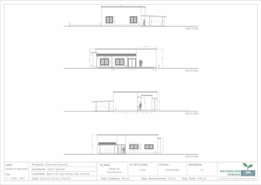 Vistas de arquitectura — proporciones y estructura.