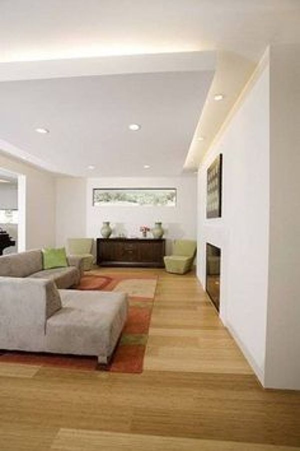 Vivienda con techos decorados