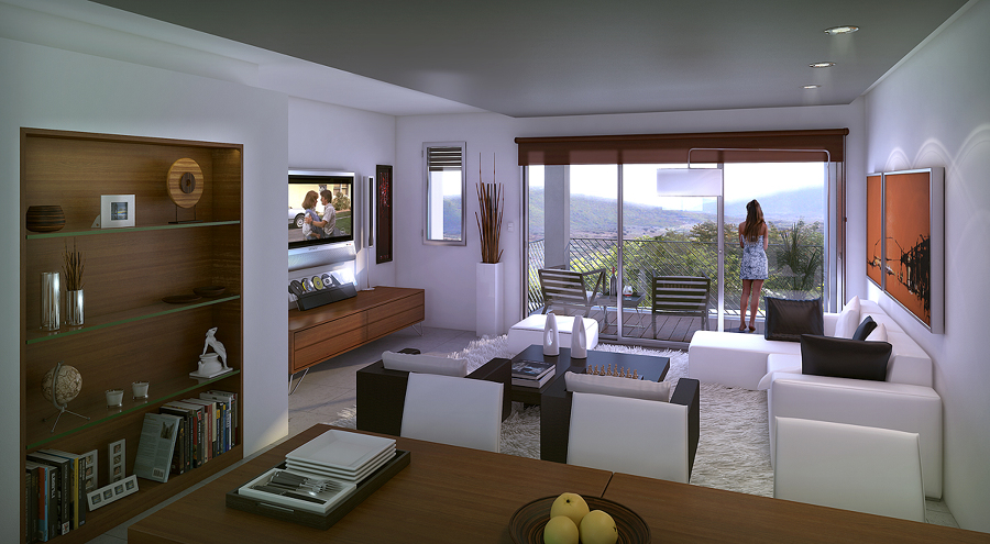 Foto: zona del salón en loft cocina comedor salón de boutique ...