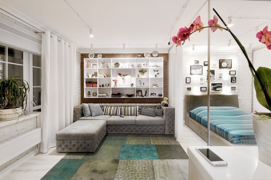 Zona estar y habitación