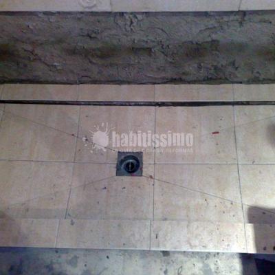 Cambio de bañera por plato de ducha de obra