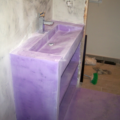 Revestimiento baño en microcemento