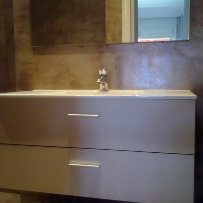 Aplicacion de Microcemento en baño