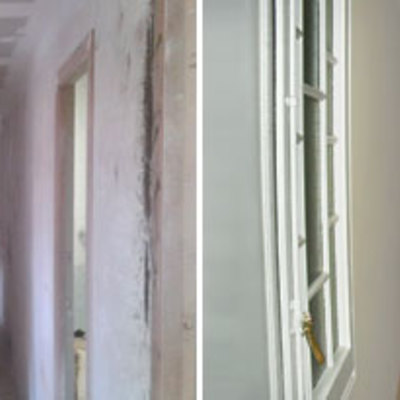 Pintar y reparar pasillo