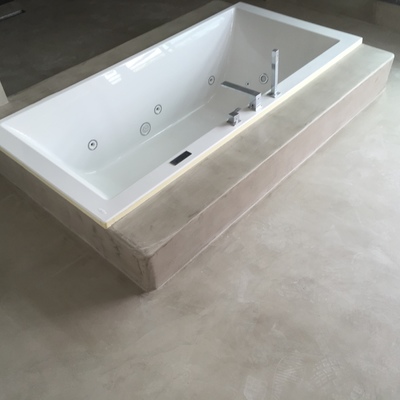 Tfabajos en microcemento