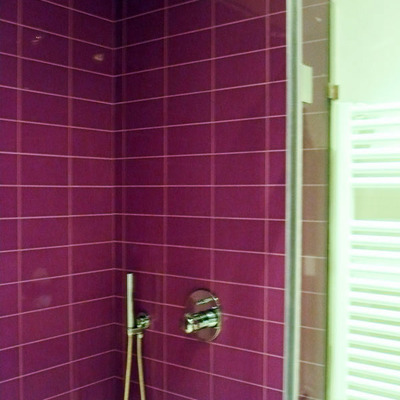 baño malva para las niñas