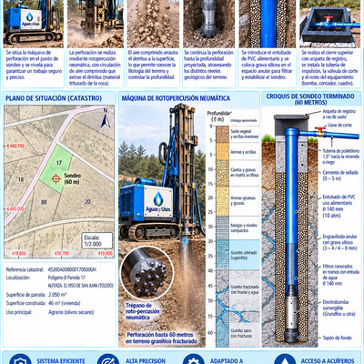 Captación de aguas subterráneas en Las Rozas para el ayuntamiento