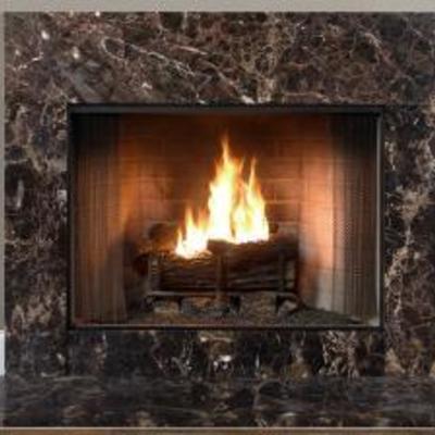 CHIMENEA EN MÁRMOL EMPERADOR.