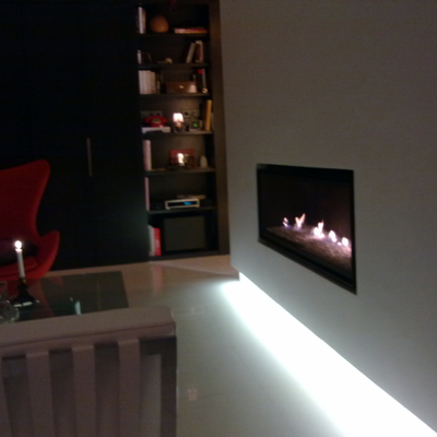 Chimenea panorámica a gas