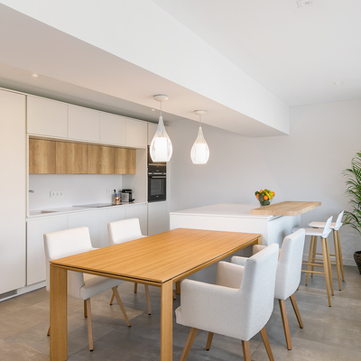 Cocina con salón