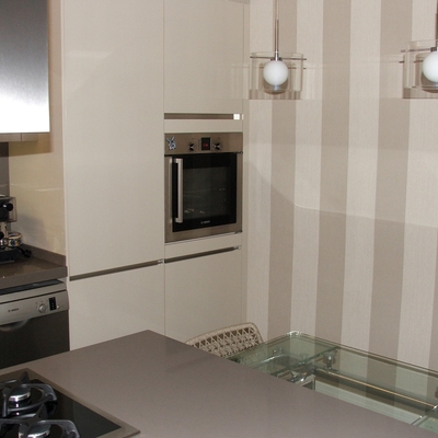 Cocina en un piso del Ensanche de Barcelona