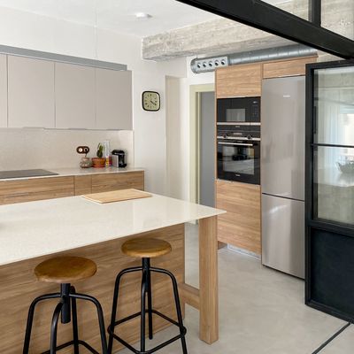 Cocina moderna con península