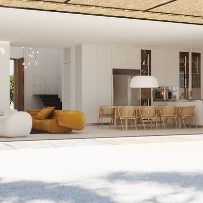 cocina - salon - comedor