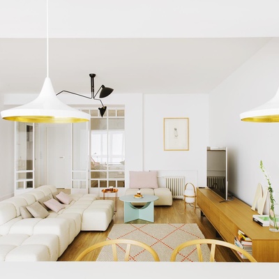 Decoración de una casa actual, ordenada y acogedora 