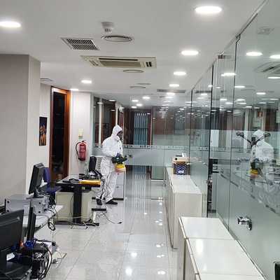 DESINFECCION OFICINAS COVID 19 POR OZONO Y NEBULIZACION