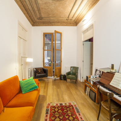 Detalle de sala de estar.