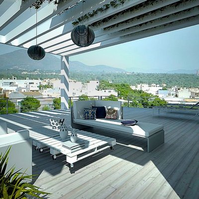 Diseño + Infografía terraza Portocolom ( Mallorca)