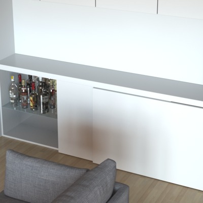 Diseño mueble comedor Blanco