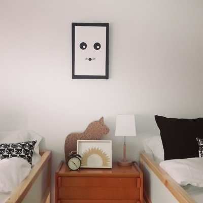 Dormitorio con dos literas