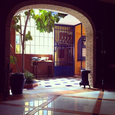 El hall de entrada .