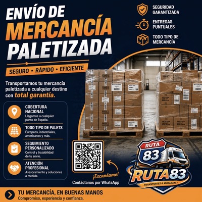Envío de mercancía Paletizada