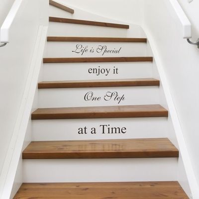 Escalera con vinilo