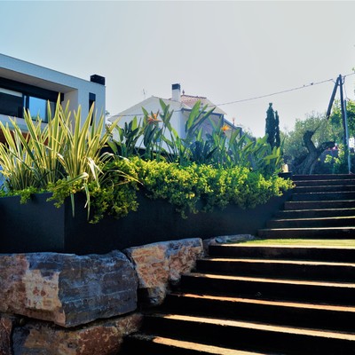 Escaleras del jardín