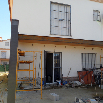 Estructura metálica para ampliación de vivienda