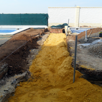 Excavación y hormigonado