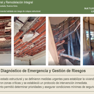 Refuerzo estructural y remodelación integral en vivienda habitada
