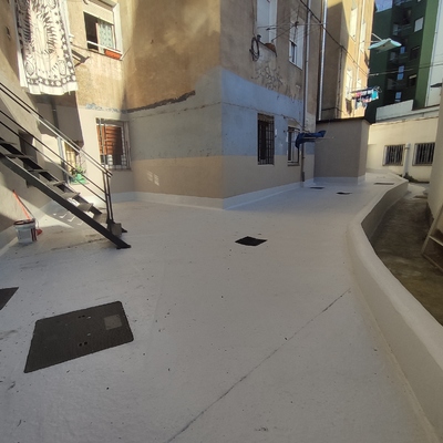 Impermeabilización de patio en Las Viñas 64, Santurtzi
