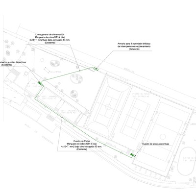 Legalización instalación eléctrica pistas de tenis