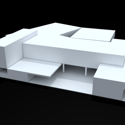 Idea inicial concurso para museo en Madrid