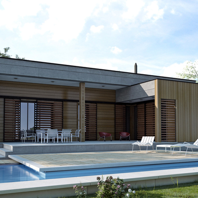 MH95 Casa de madera bioclimática