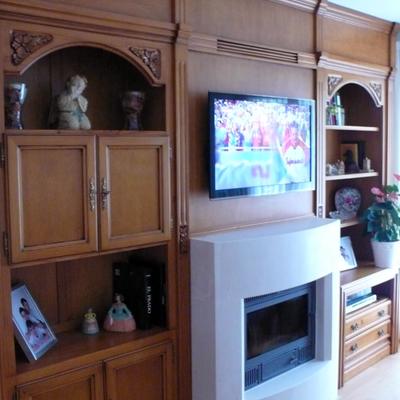 MUEBLE ADAPTADO CON CHIMENEA