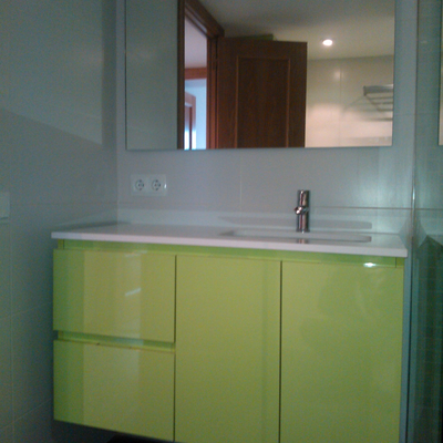 mueble de baño Biforis laminado alto brillo