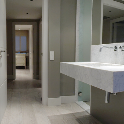 Pavimento laminado AC-4 Blanco