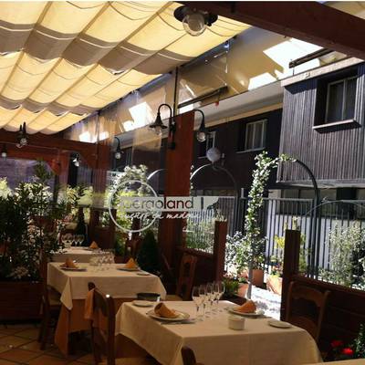 PÉRGOLA DE MADERA PARA RESTAURANTE