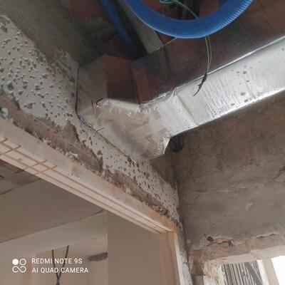 Instalación y montaje de conductos de aire acondicionado en obra en Gavá