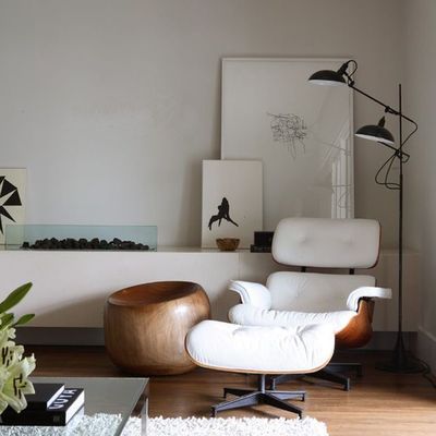 sillón blanco eames