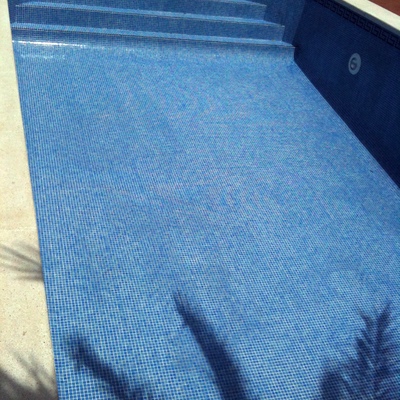 Piscina particular terminada.
