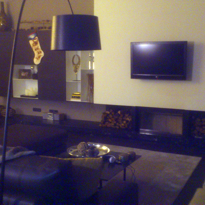 pladur , fuego a tierra , parquet , iluminacion y mobiliario