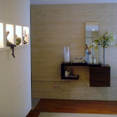 Realización de pared en piedra