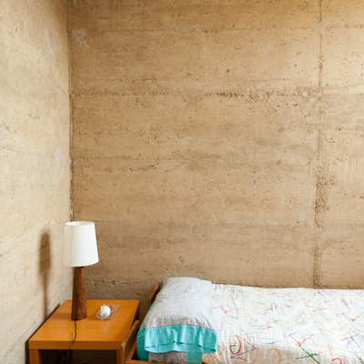 Dormitorio estilo rústico moderno
