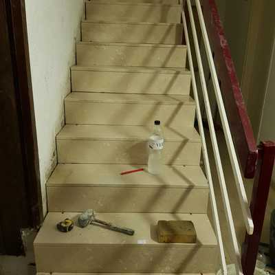 Rehabilitacion de tramo de escalera
